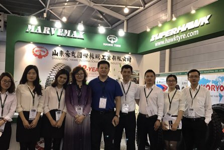 HAWK TYRE team makes difference in Singapore Tyrexpo Asia