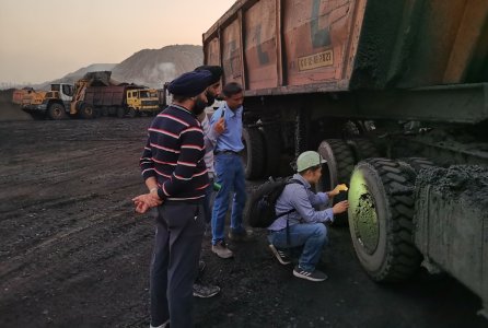SUPERHAWK mining tires win great reputation in Indian mining area.