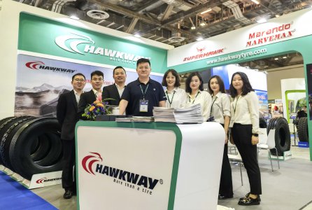 HAWKWAY Showcased various of new products on Tyrexpo Asia Singapore 2023 and Received Wide Praise
