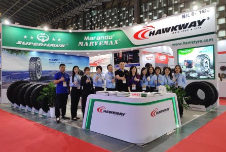HAWKWAY team come to the Shanghai Tyre Exhibition